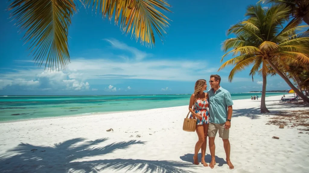 A couple on the beach