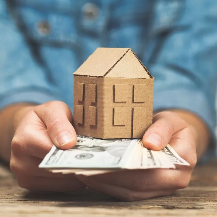 A house and money