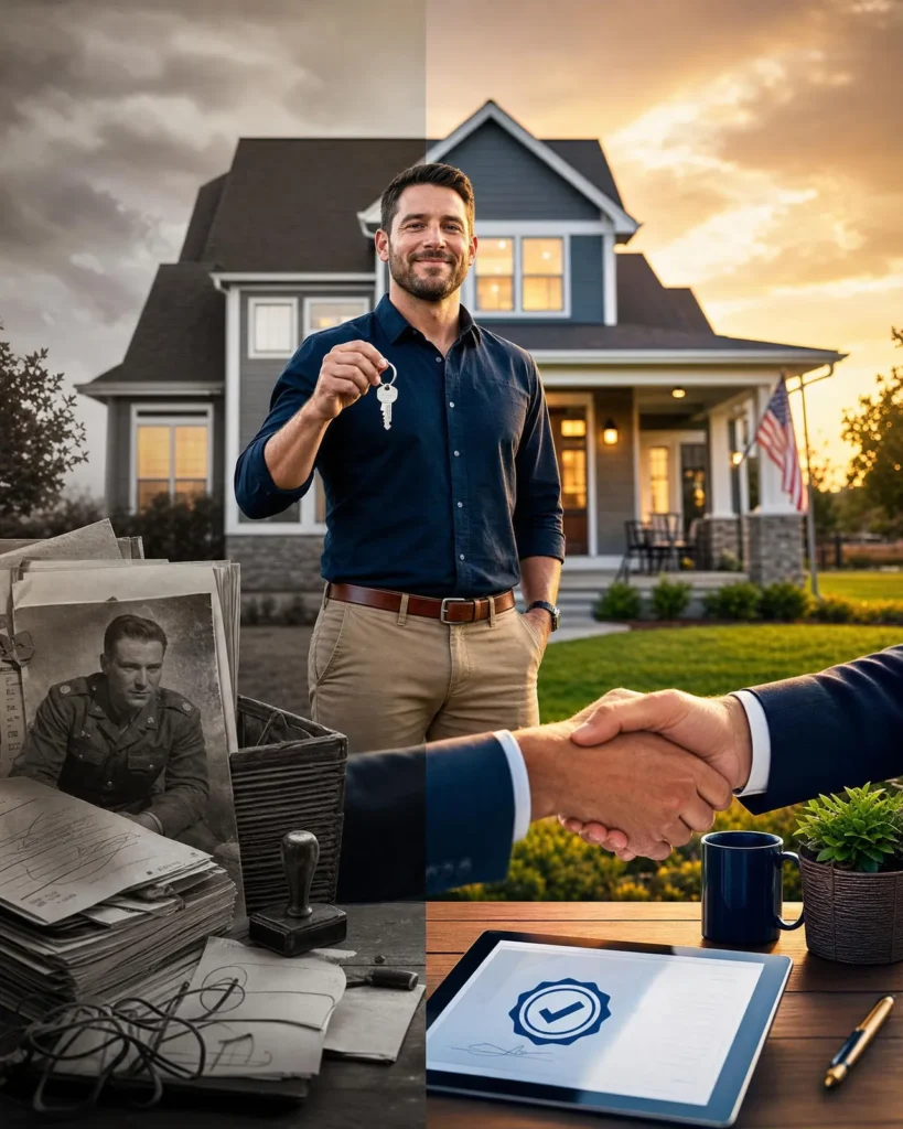 A Veteran with keys to new home