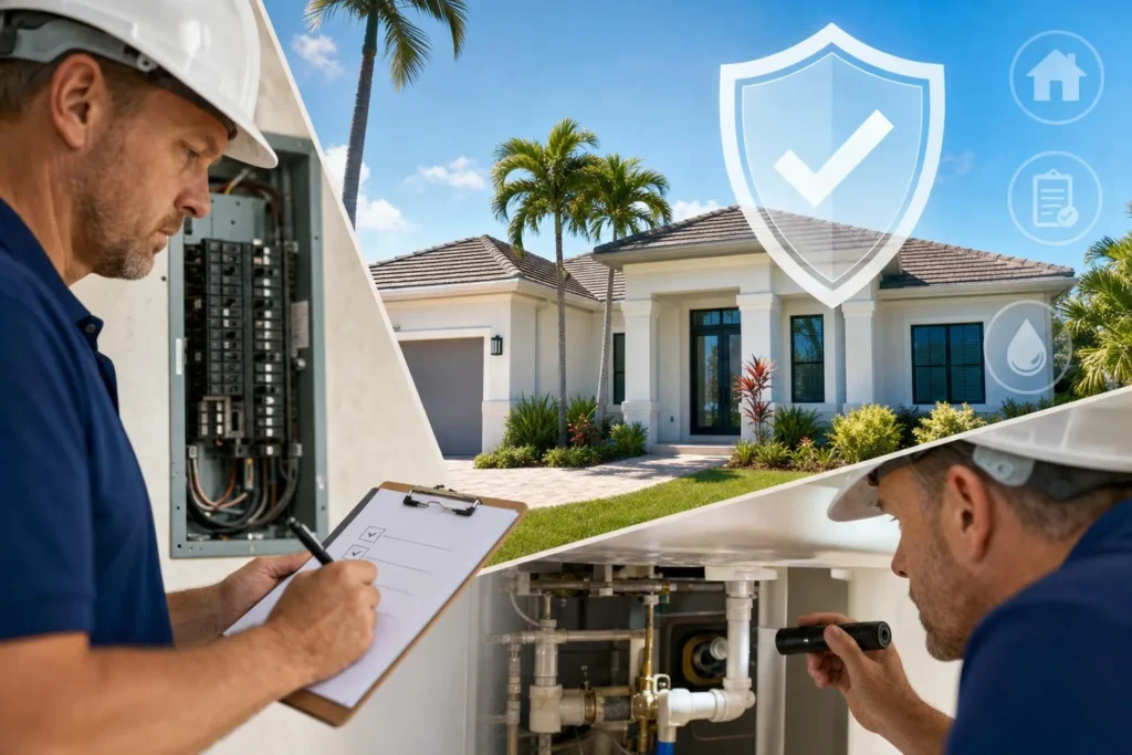 An inspector doing an inspection