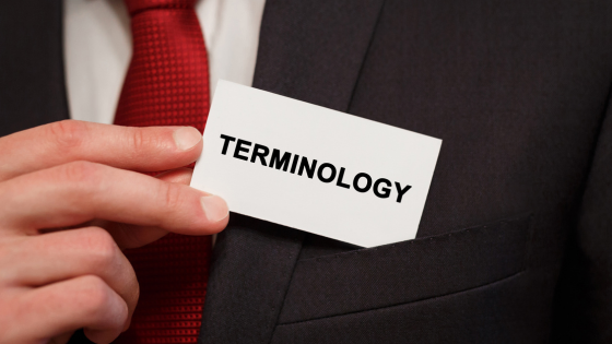 Business card reading terminology