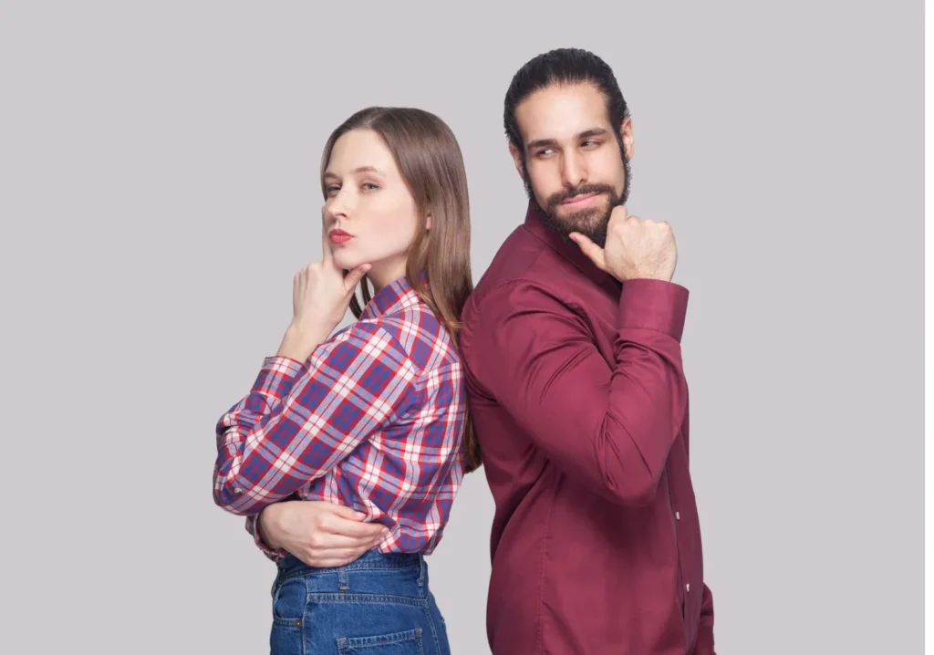 Couple deciding on home purchase