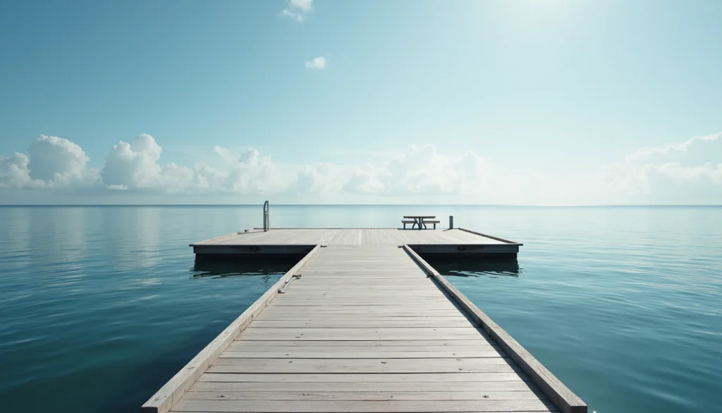 Eye-level view of a luxury waterfront home with a private dock in Naples