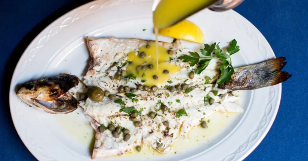 Fish dish at Estia