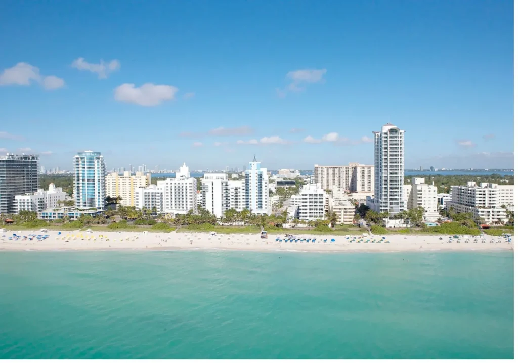 Florida Coastline with High Rises