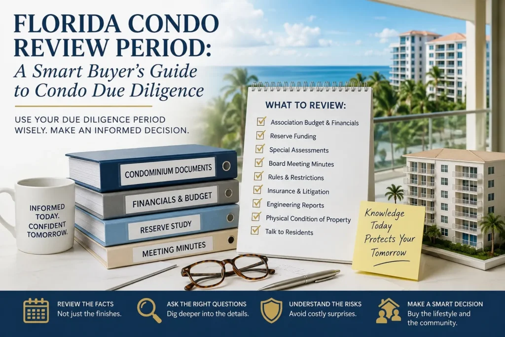 Image illustrating Florida Condo Review Period: A Smart Buyer's Guide to Condo Due Diligence