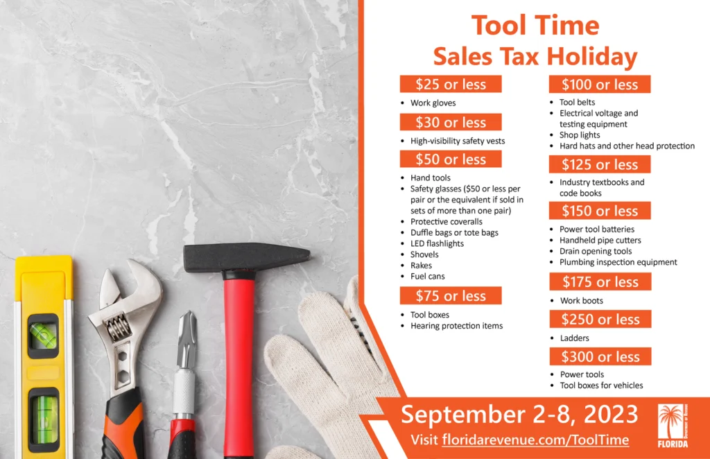 Florida tool time tax savings overview