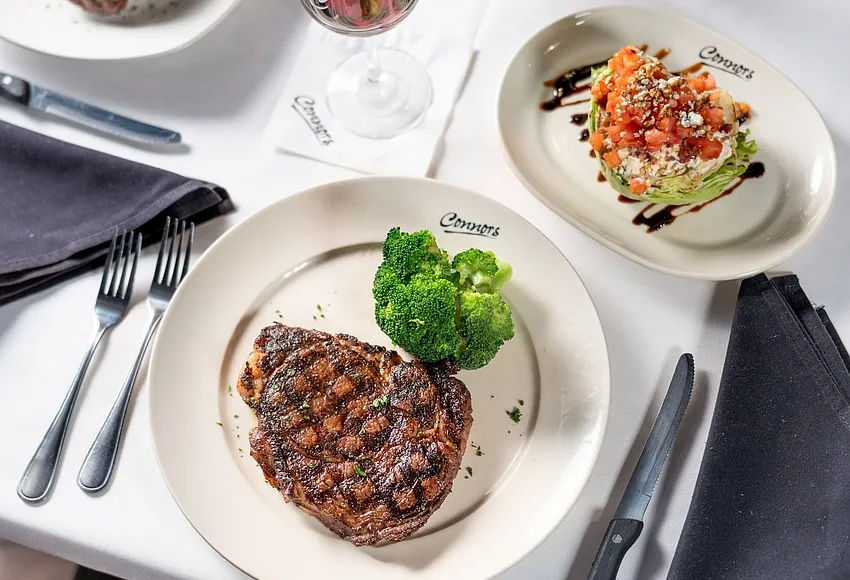 Food from Connors Steakhouse