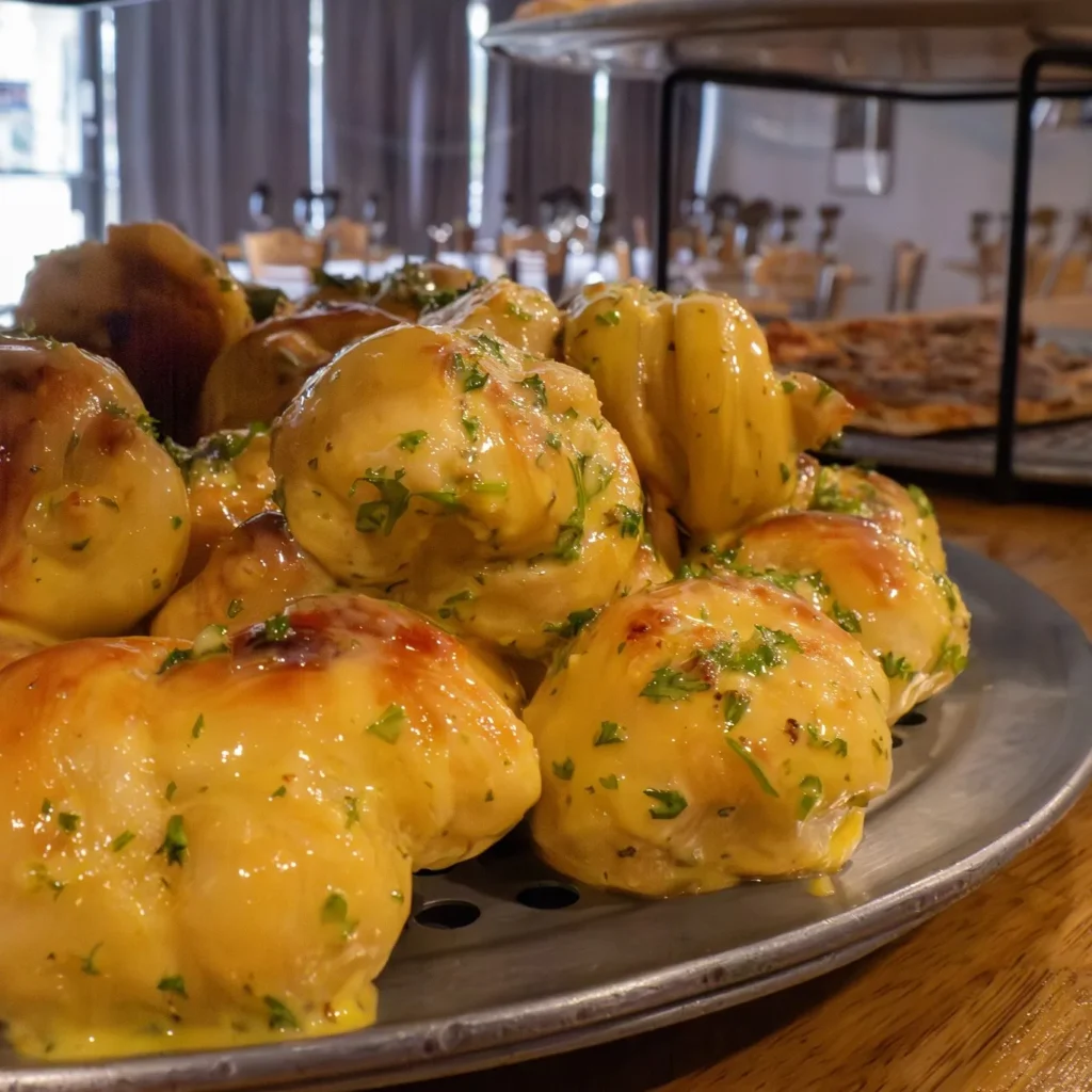 Garlic knots at Baci Trattoria