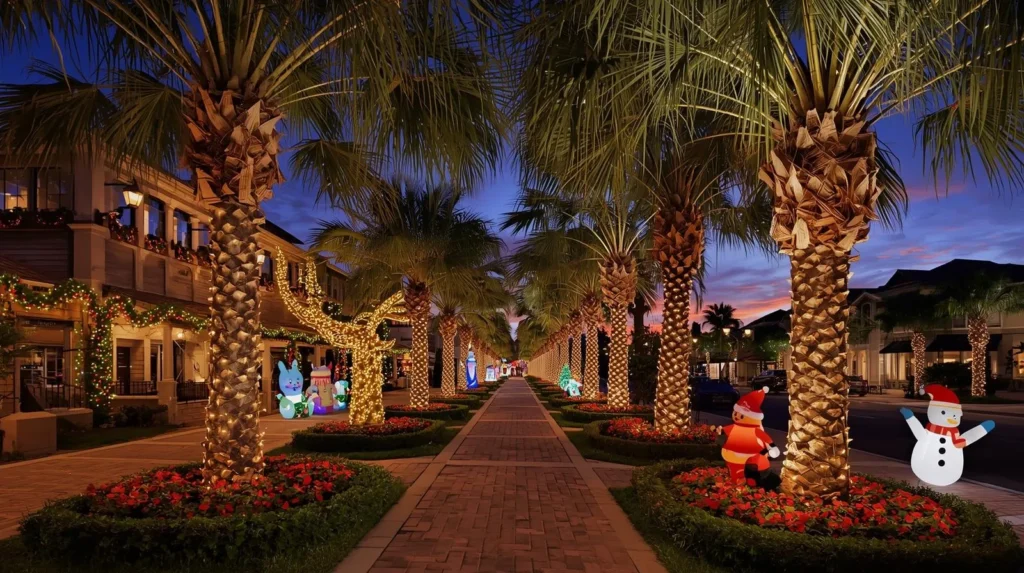 Holiday decorations in Florida