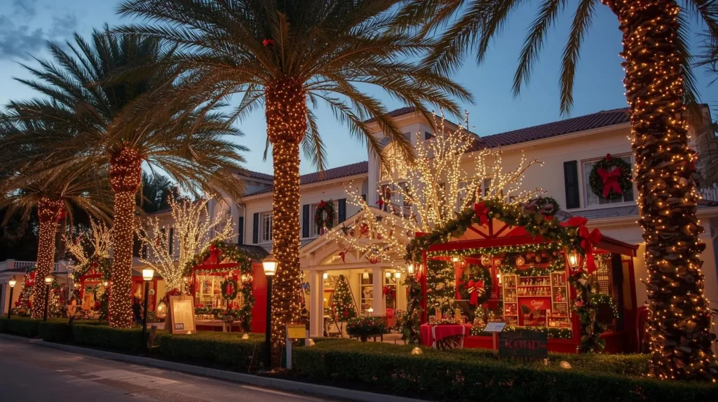 Holiday decorations in Florida