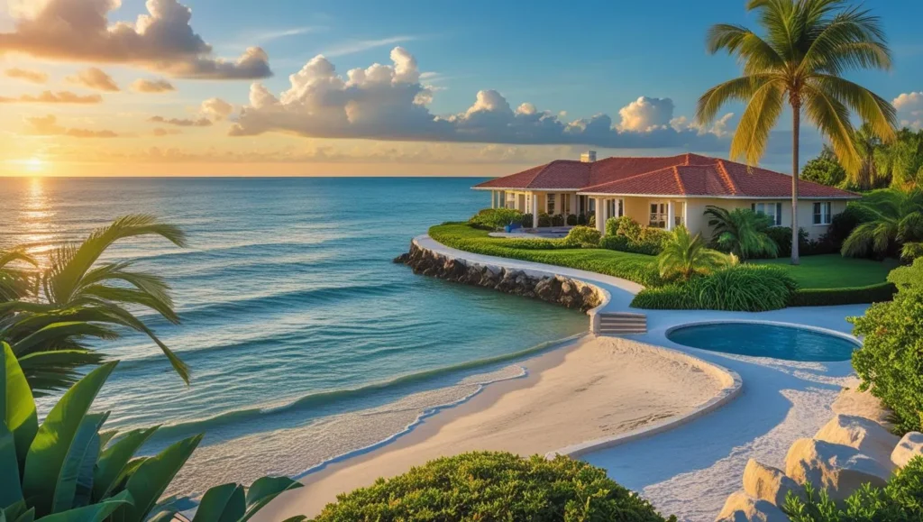House on ocean