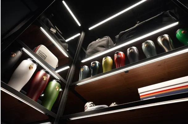 Inside Porsche Studio Naples merchandise