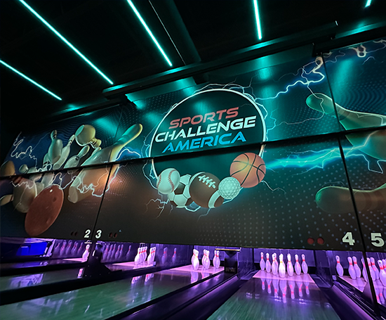 Interior image of Sports Challenge America bowling