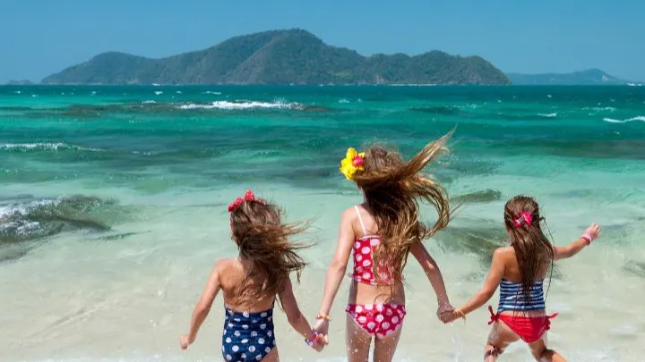 Kids on the beach