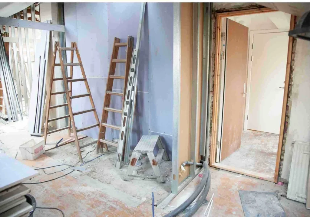 Ladders in home improvement project