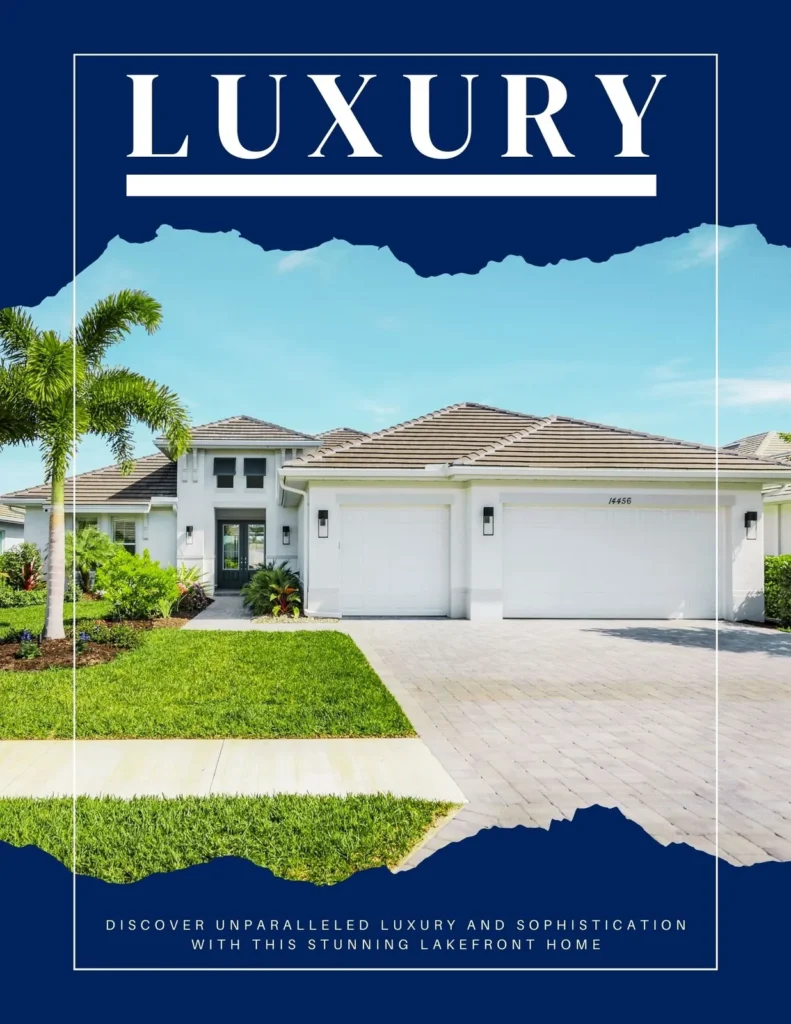 Luxury real estate brochure