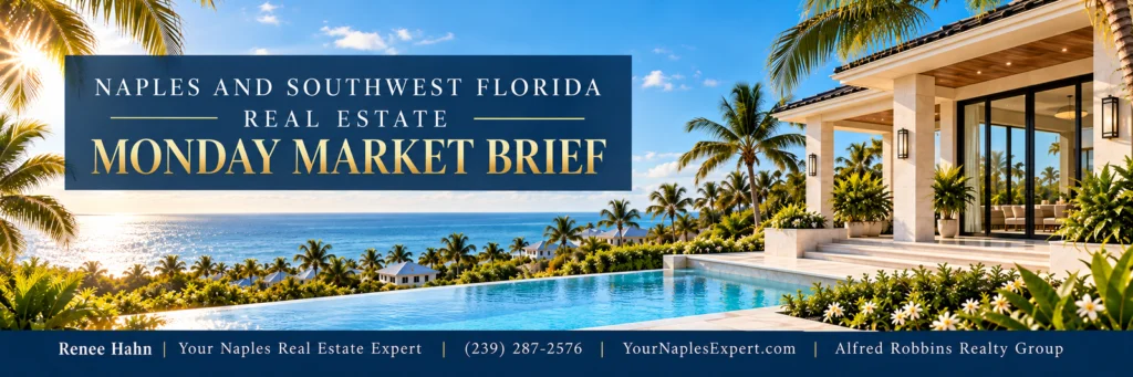 Naples and Southwest Florida Real Estate Monday Market Brief banner by Renee Hahn