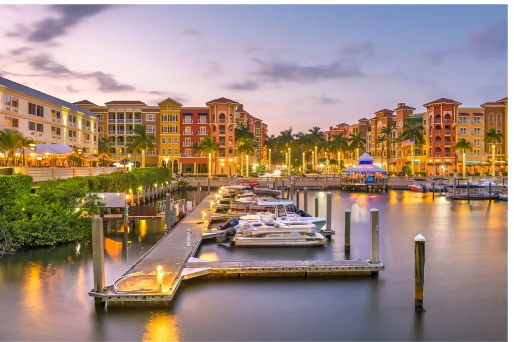 Naples' Bayshore area boat docks