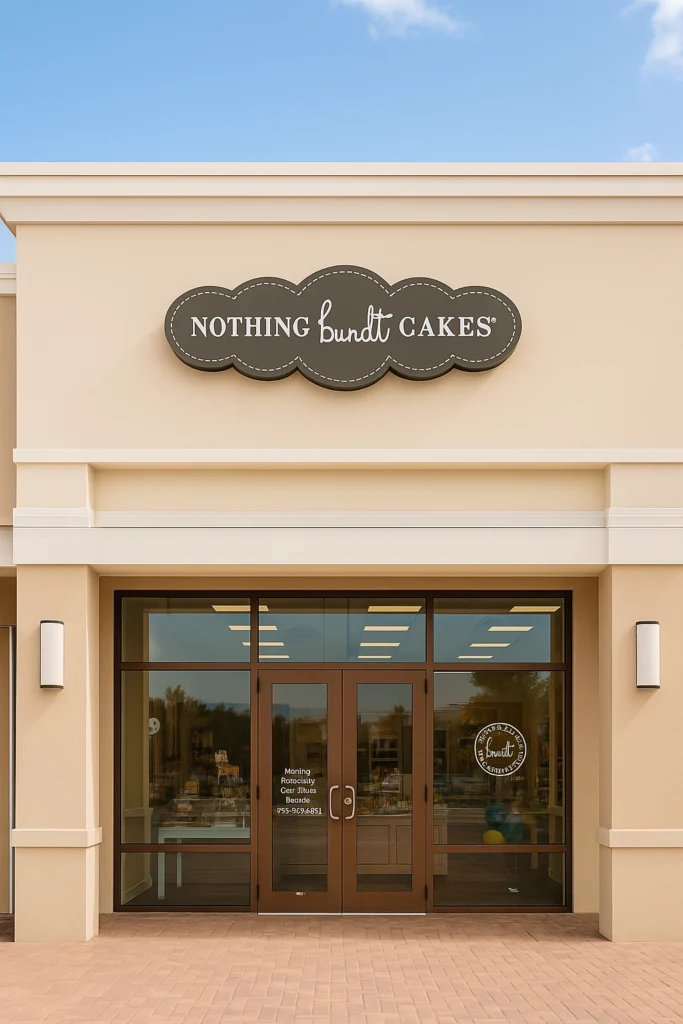 Nothing Bundt Cakes storefront entrance