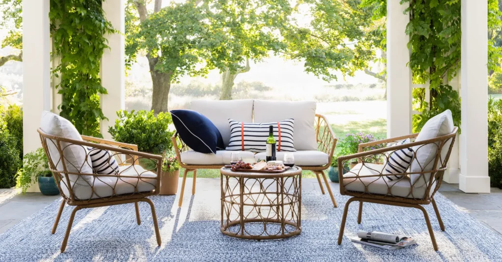 Outdoor patio seating set from Birch Lane