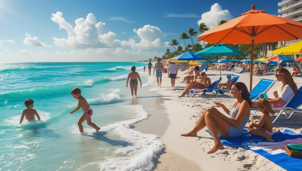 People on the beach