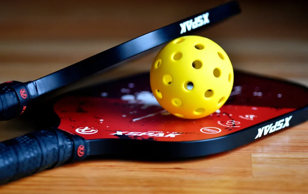 Pickleball rackets and ball