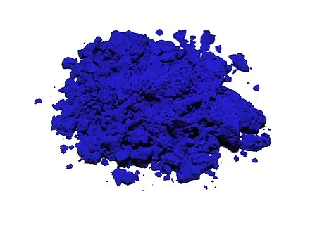 Pile of ultramarine blue pigment