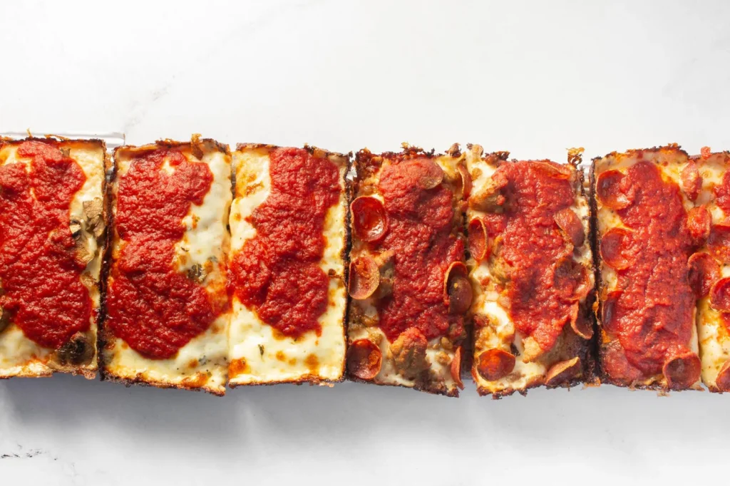 Pizza from Detroit Pizza Joint
