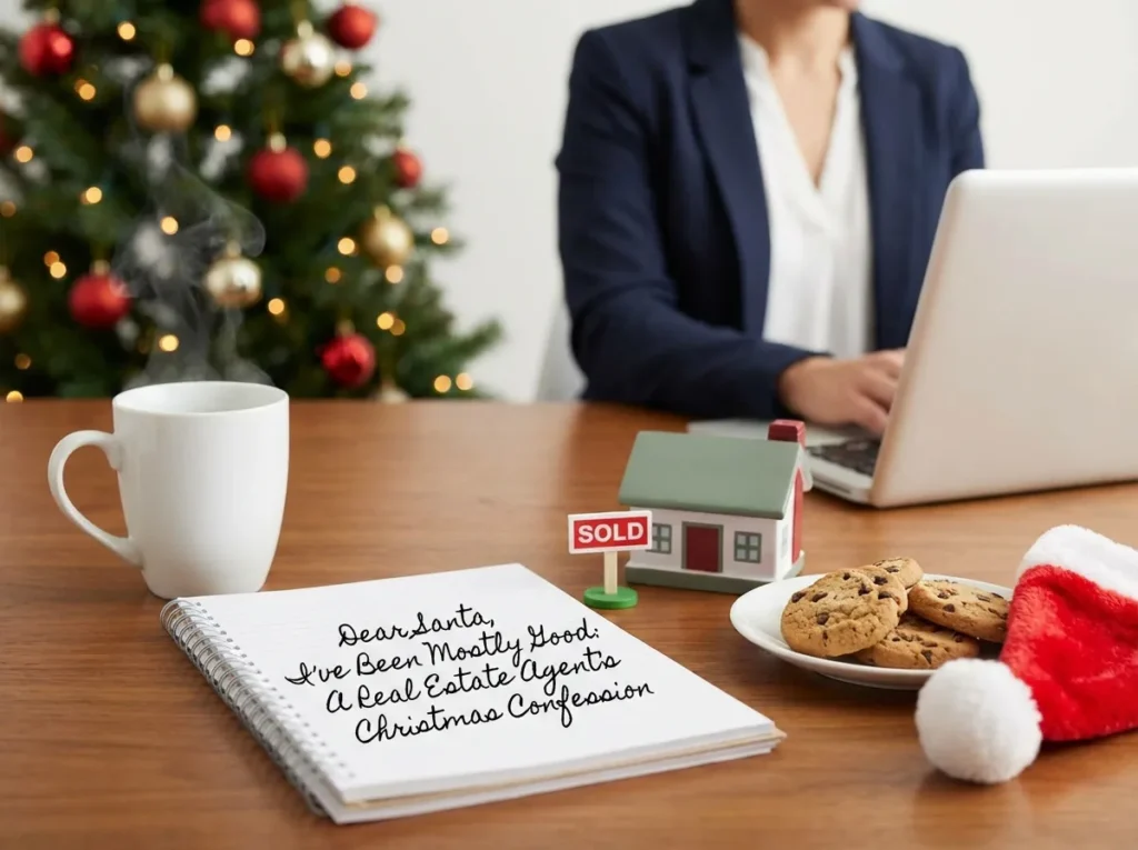 Real estate agent on Christmas