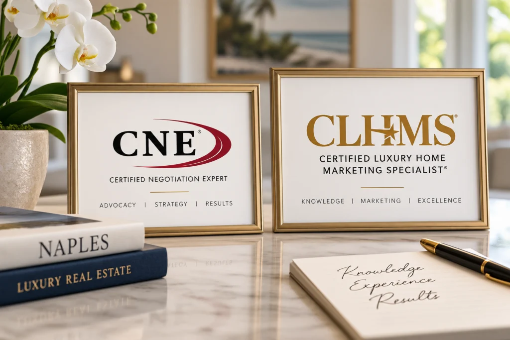 Renee Hahn CNE and CLHMS certification plaques