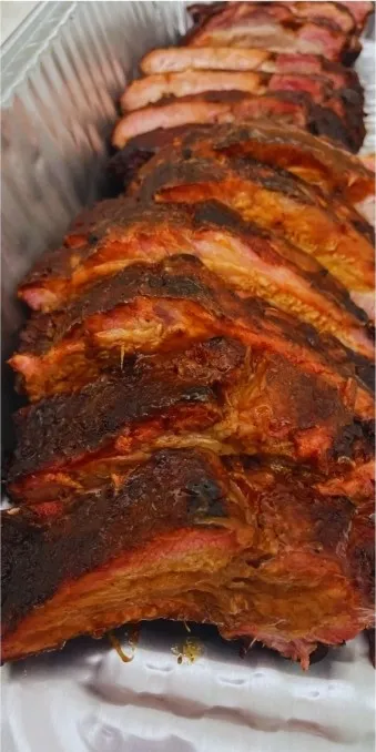 Ribs meal at Backyard Fire Grill