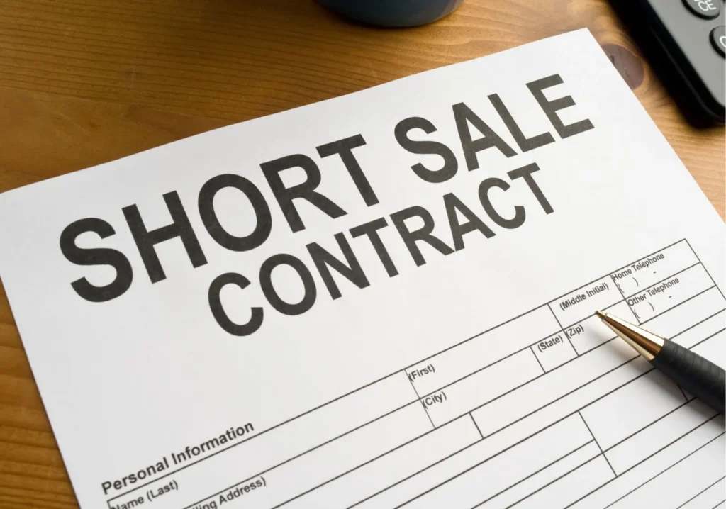 Short Sale Contract with pen