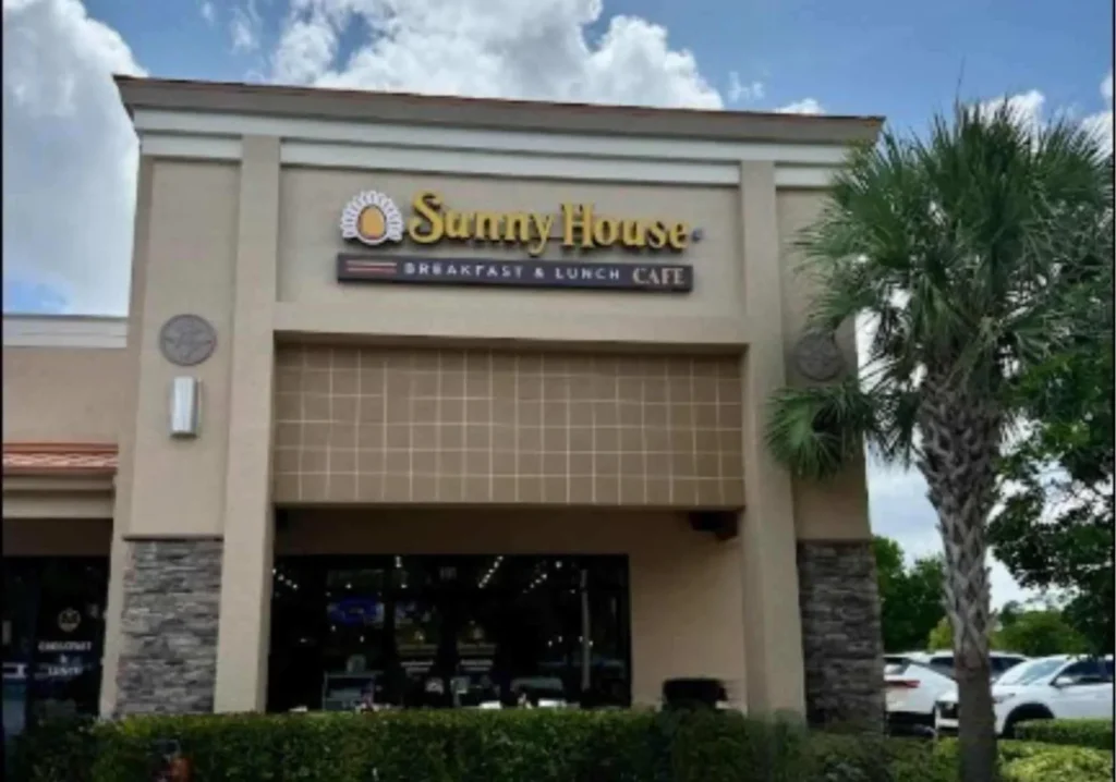 Storefront of Sunny House Cafe