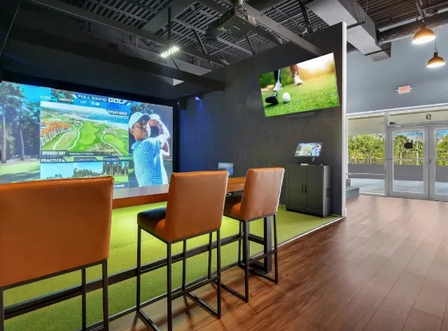 The Back Nine in Naples, FL Simulator Area