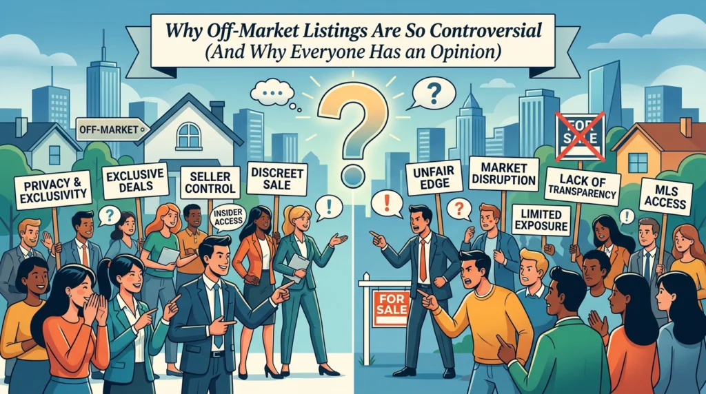 The controversy of off market listings.