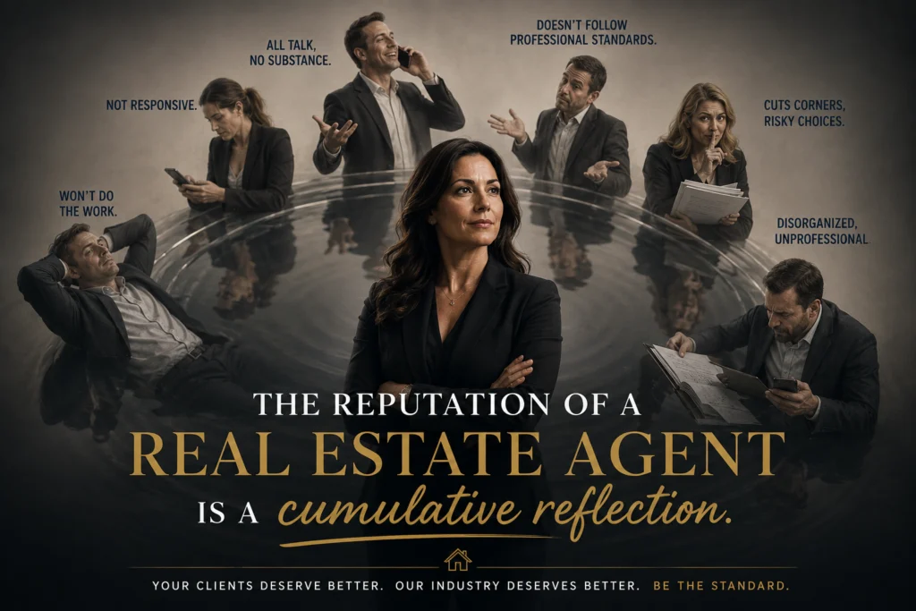 The Reputation of a Real Estate Agent Is a Cumulative Reflection
