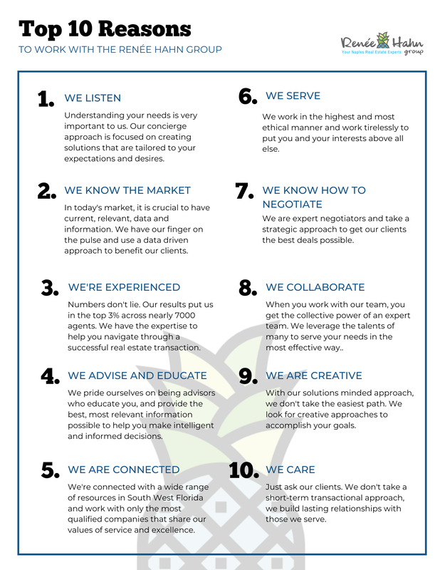 Top 10 reasons to work with renee hahn