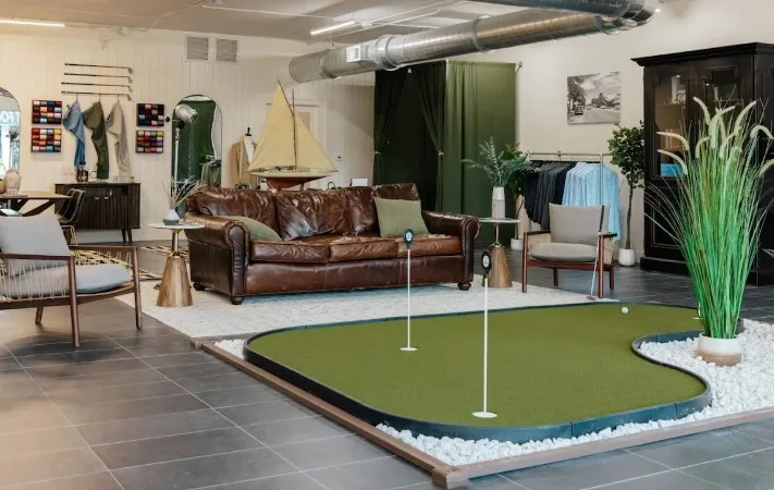 Tweeds Men's Shop waiting area