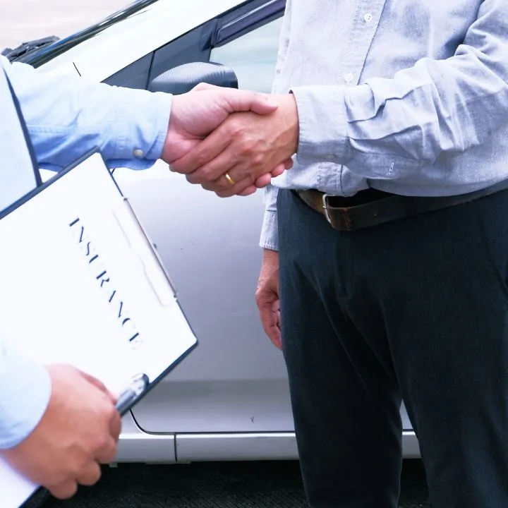 Two men shaking hands