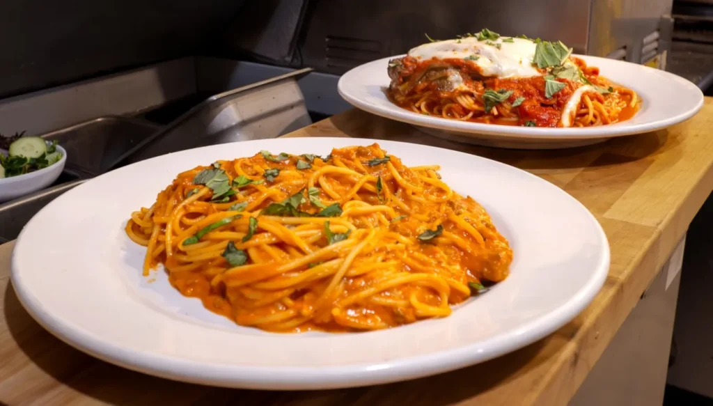 Two Pasta dishes