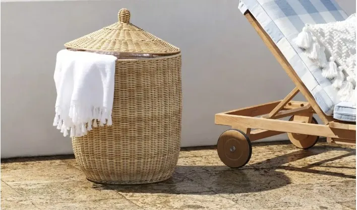 Wicker basket from Serena & Lily